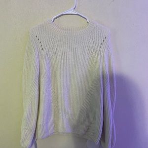 Chunky White Sweater